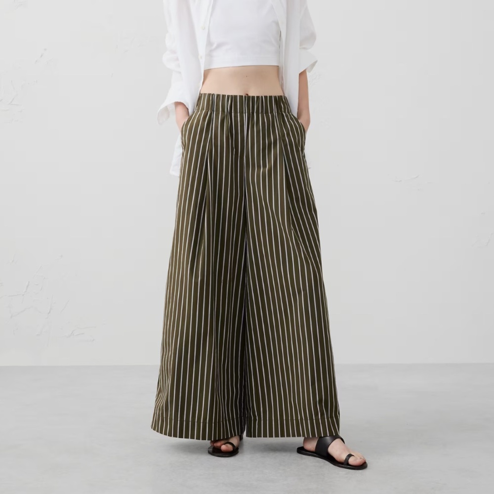 Banana Republic Mid-Rise Poplin Pull-On Pant